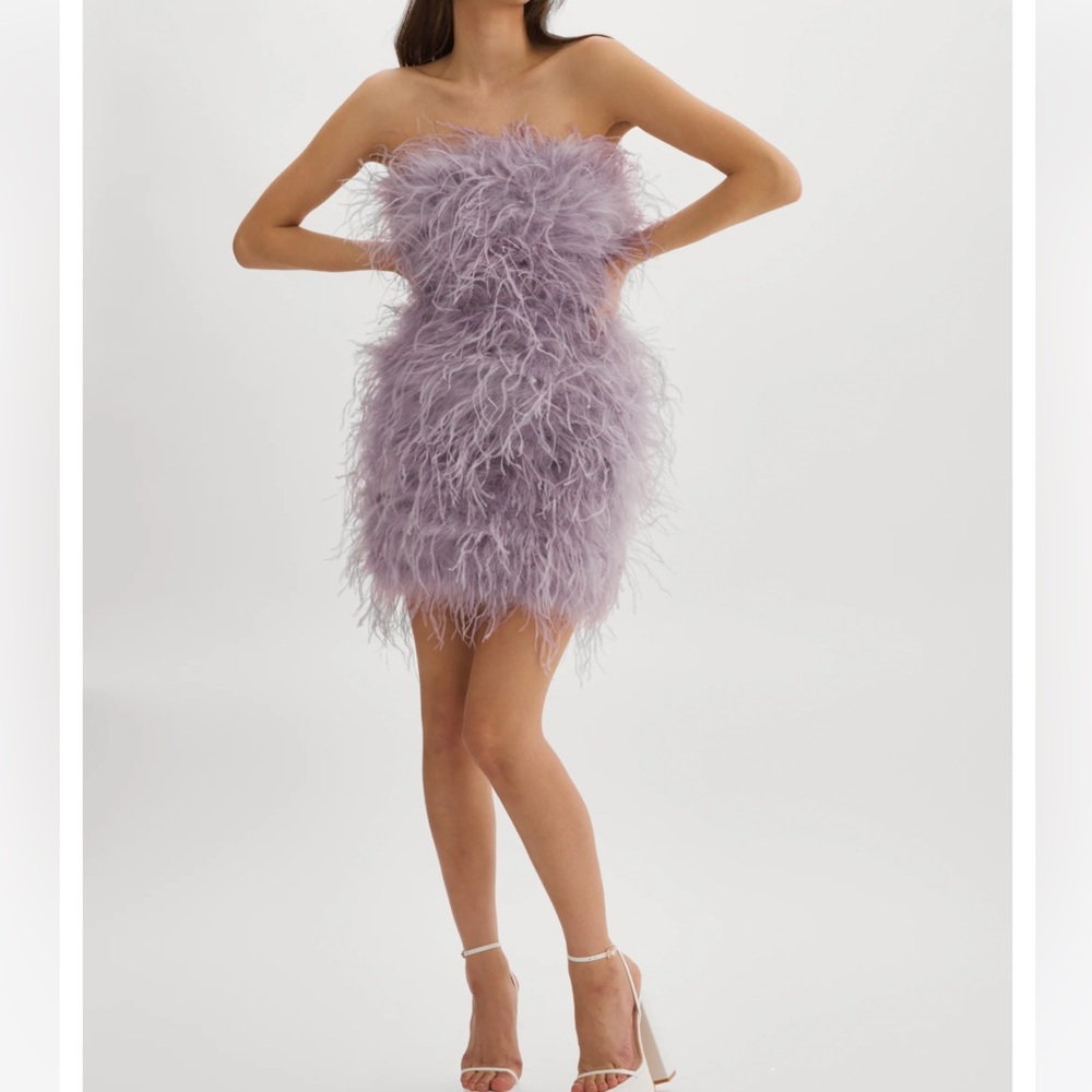 Lamarque | Strapless Tiana Dress in Lavender | Sz L